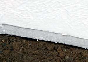 Insulation installed on a crawl space floor in Mission