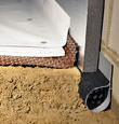 Port Coquitlam installation of SilverGlo&trade; insulation with our crawl space pipe, drainage matting, floor insulation, and crawl space moisture barrier.