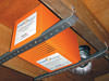 Delta installation of a crawl space vent fan