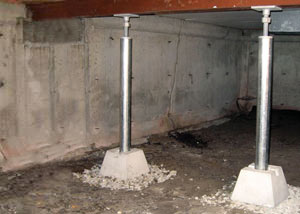 Crawl space jack post installation Rosedale
